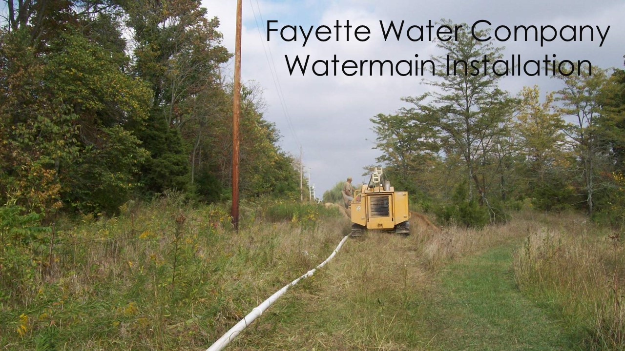 Fayette Water Company MG Engineers